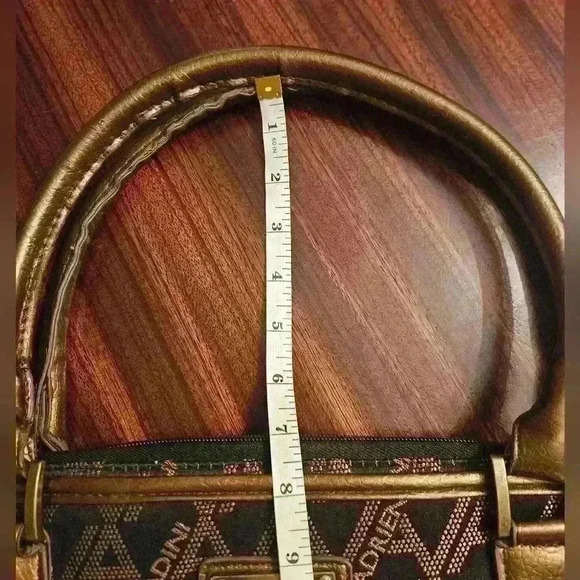 Adrienne Vittadini Large Laptop Travel Tote Fabric with Leather Trim EUC - Picture 11 of 16